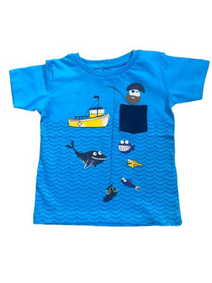 Blue Pirate Cool Club T-shirt for Boys