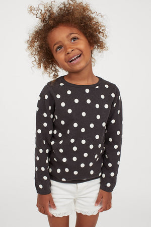 Black Polka Dots HnM Sweater