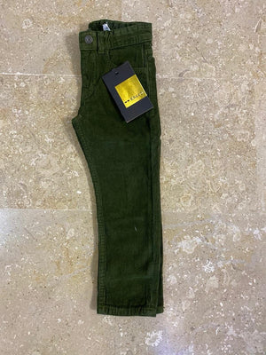 Green Corduroy Pants for Girls