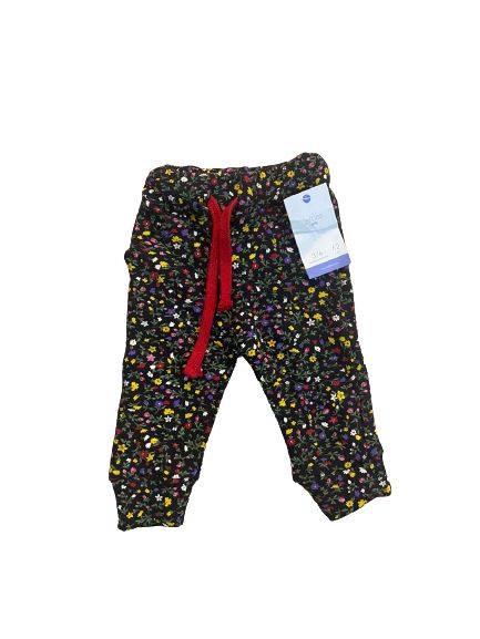 Green Floral Trouser Fleece For Girls