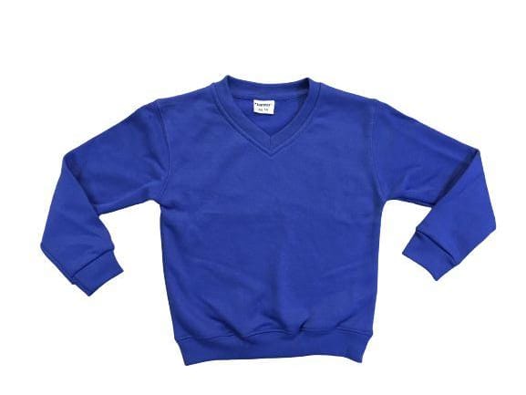 Blue V-Neck Fleece Sweatshirt Boys/Girls