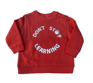 ZR Red Don't Stop Learning Sweatshirt