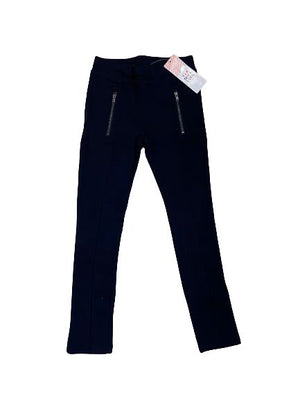 Navy Blue Zip Pocket Tape A L'oeil Trousers