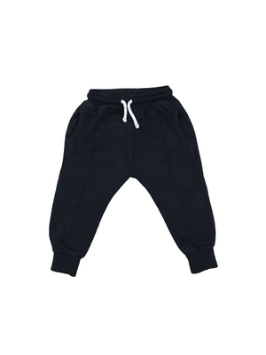 Black Round Pocket Trouser For Kids