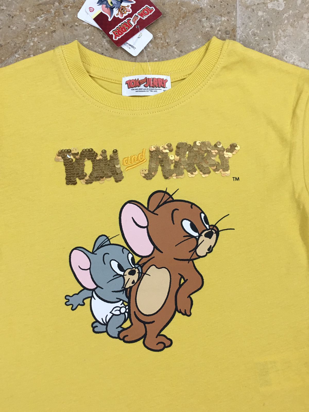 Yellow Tom & Jerry Sequence T-Shirt