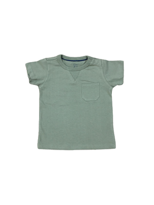 Olive Green Plain T-Shirt For Kids