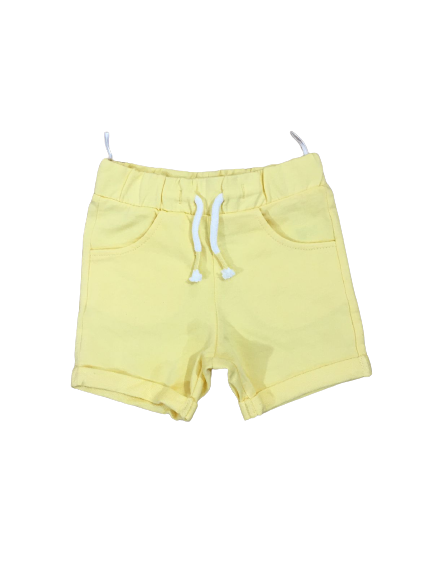 Lemon Yellow Branded Short For Kids