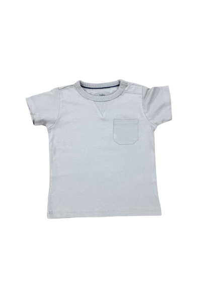 Pearl Grey Plain T-Shirt For Kids