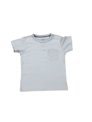 Pearl Grey Plain T-Shirt For Kids