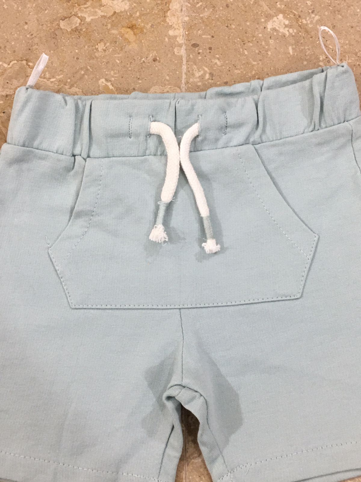 Mint Blue Front Pocket Short