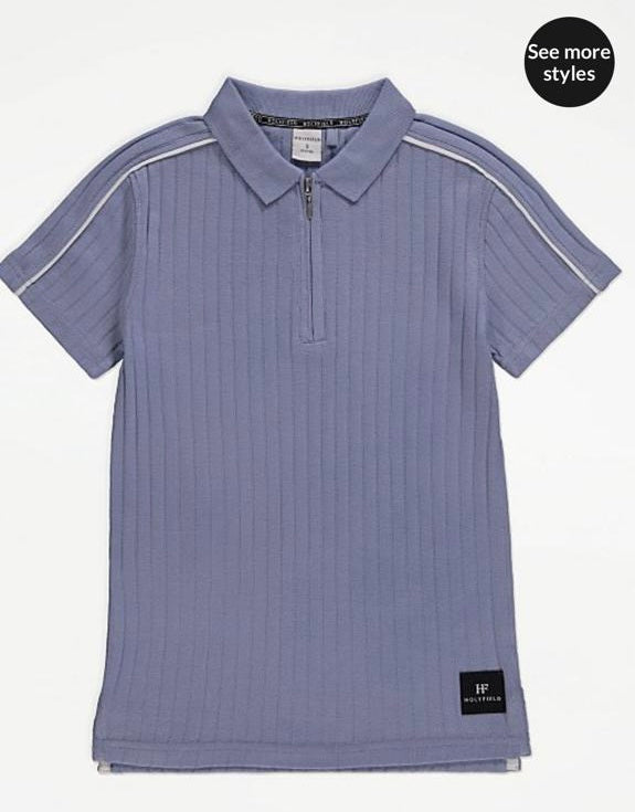 Blue Polo Shirt Hollyfield Branded