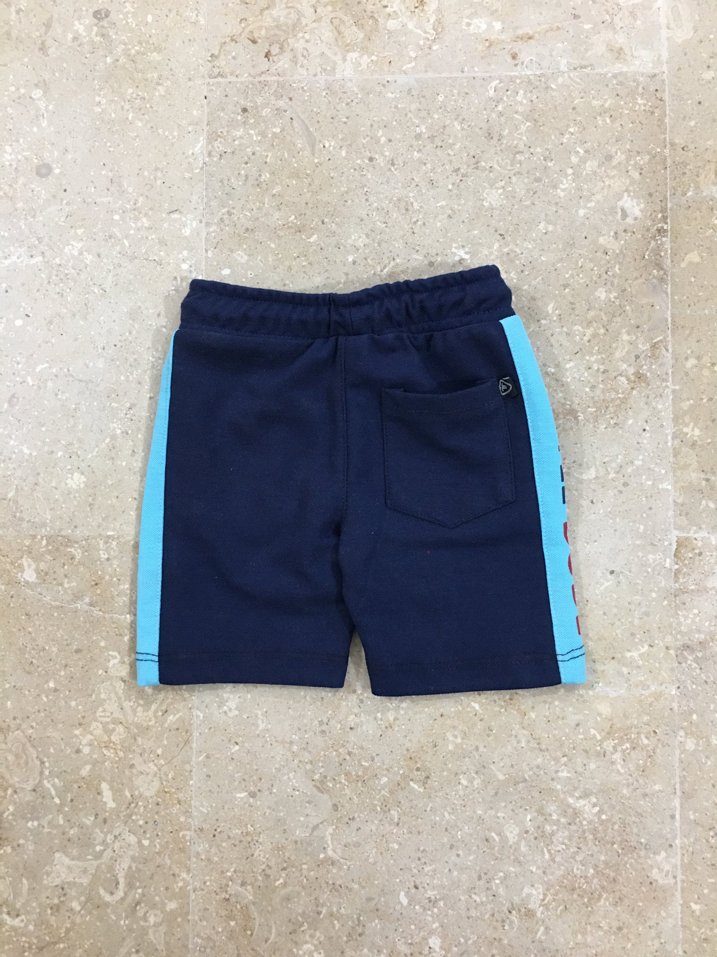 Navy Blue Short with Side Panel Style