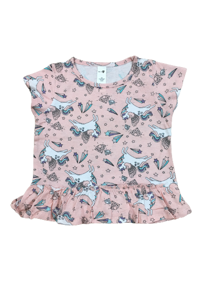 H&M baby pink Unicorn Top