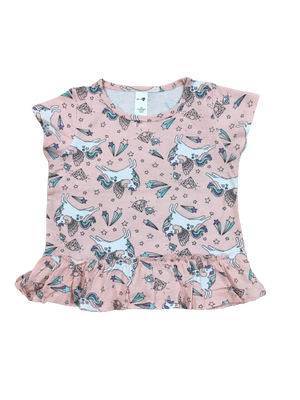 H&M baby pink Unicorn Top