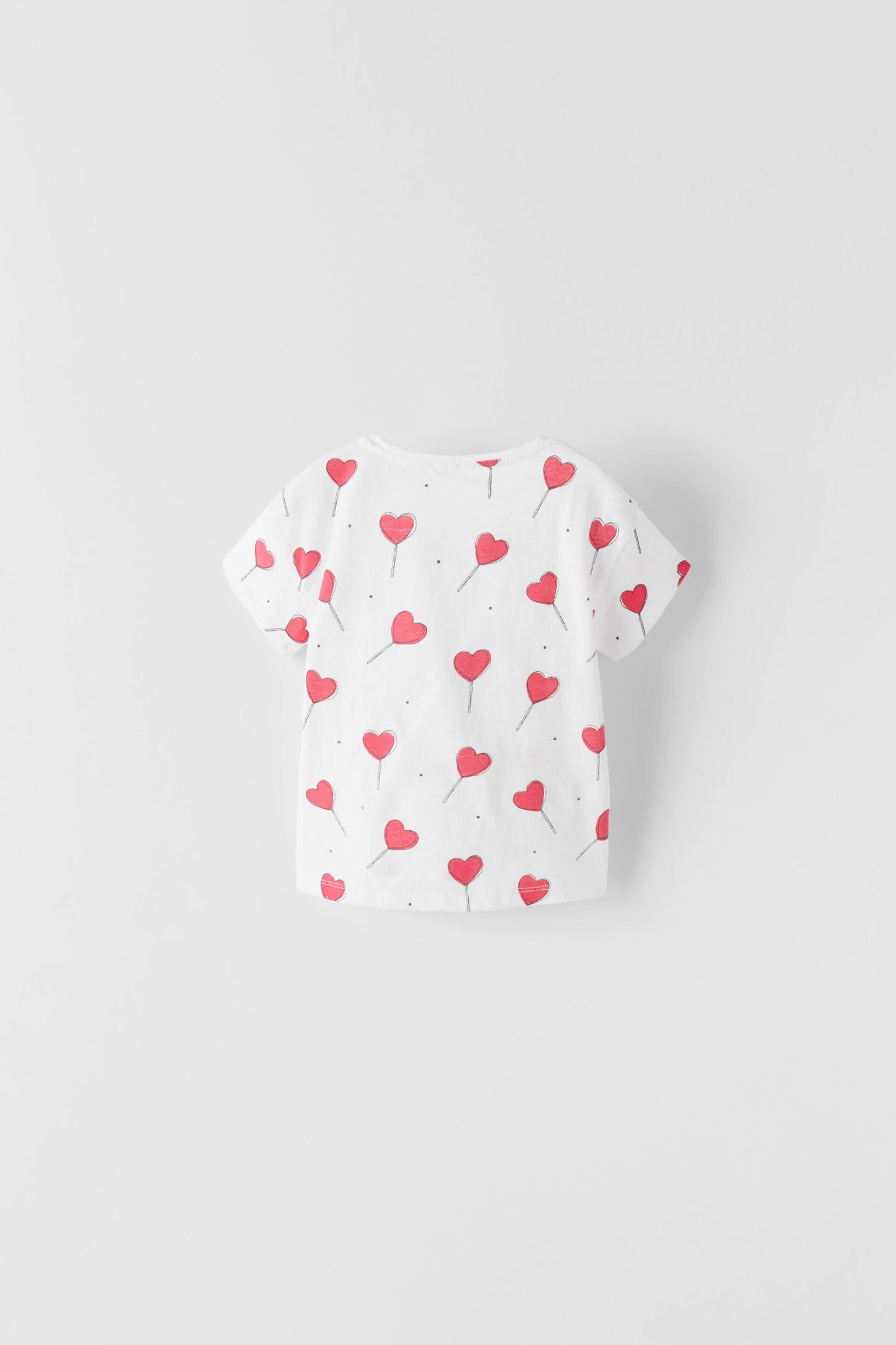 Red Motif Print T-shirt for Kids