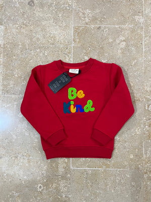 Red warm fleece sweatshirt for Kids