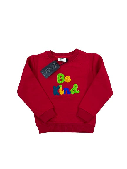 Red warm fleece sweatshirt for Kids
