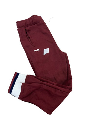 Maroon branded Trouser for Kids Minor Defect