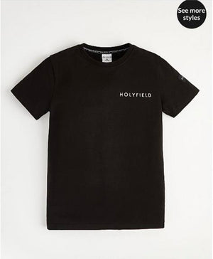 Holyfield branded Black T-shirt (9 yr to 16 yr)