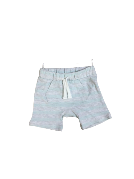 Baby Club Grey/Green Stripes Short