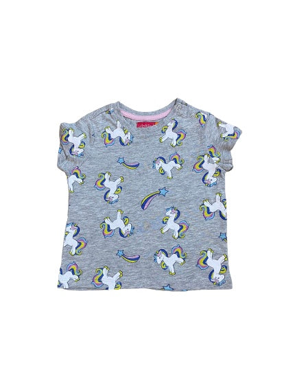 Unicorn Grey Lily & Dan Half-Sleeves Shirt