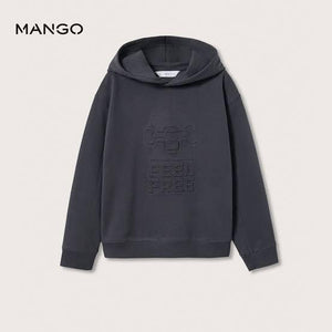 MNG Branded Charcoal Hoodie for Kids