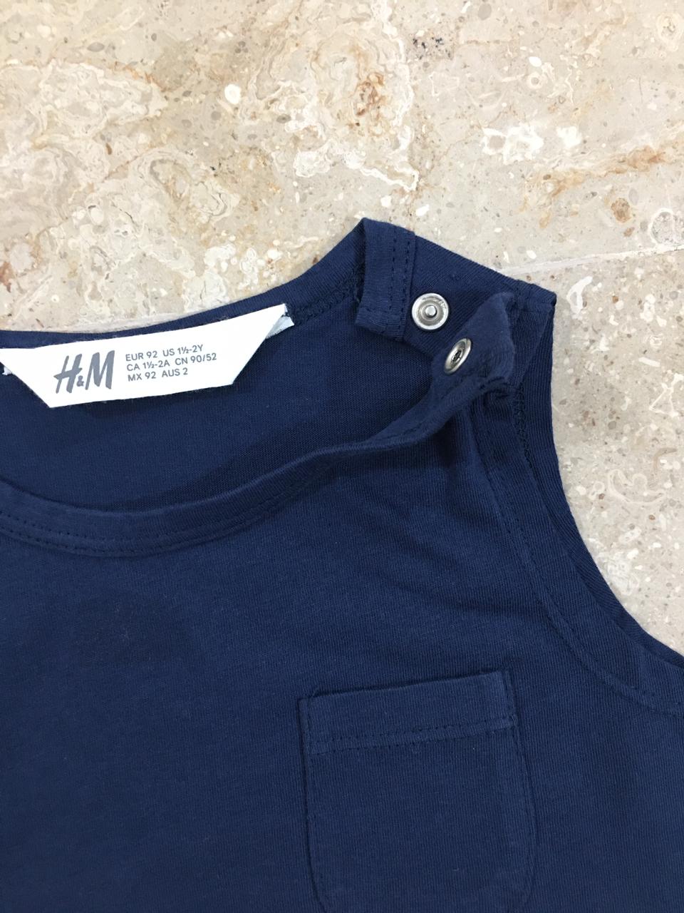 H&M Navy Blue Sando