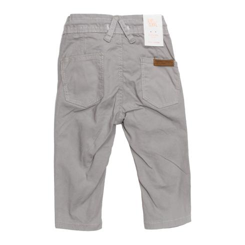 DPAM Draw Cord Grey Boys Cotton Chino Pants